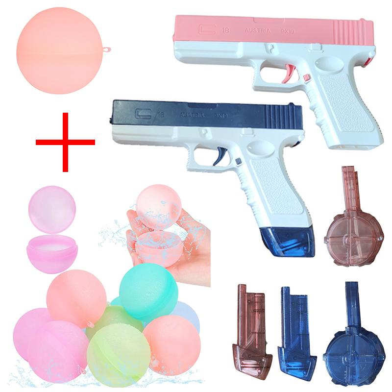 

Электрические игрушки для водяного пистолета Магнитные многоразовые воздушные шары для воды Портативные детские Летний пляж Открытый бой Фэнтезийные игрушки для детей