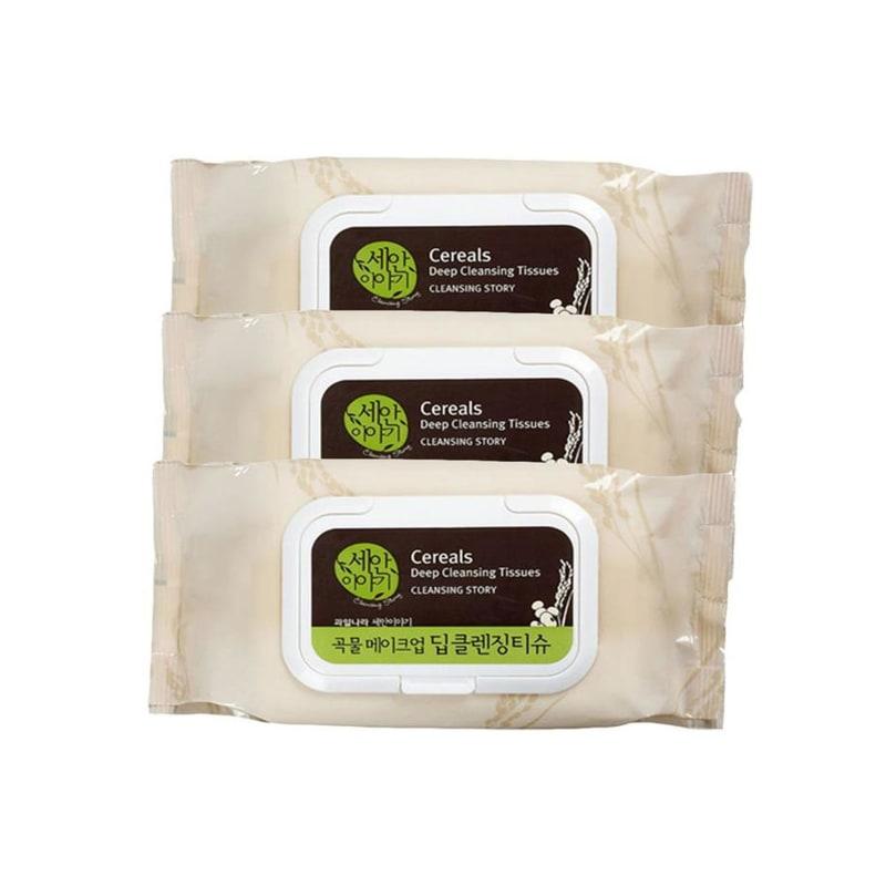 

Тканевые салфетки для глубокого очищения Grain Makeup 300 штук