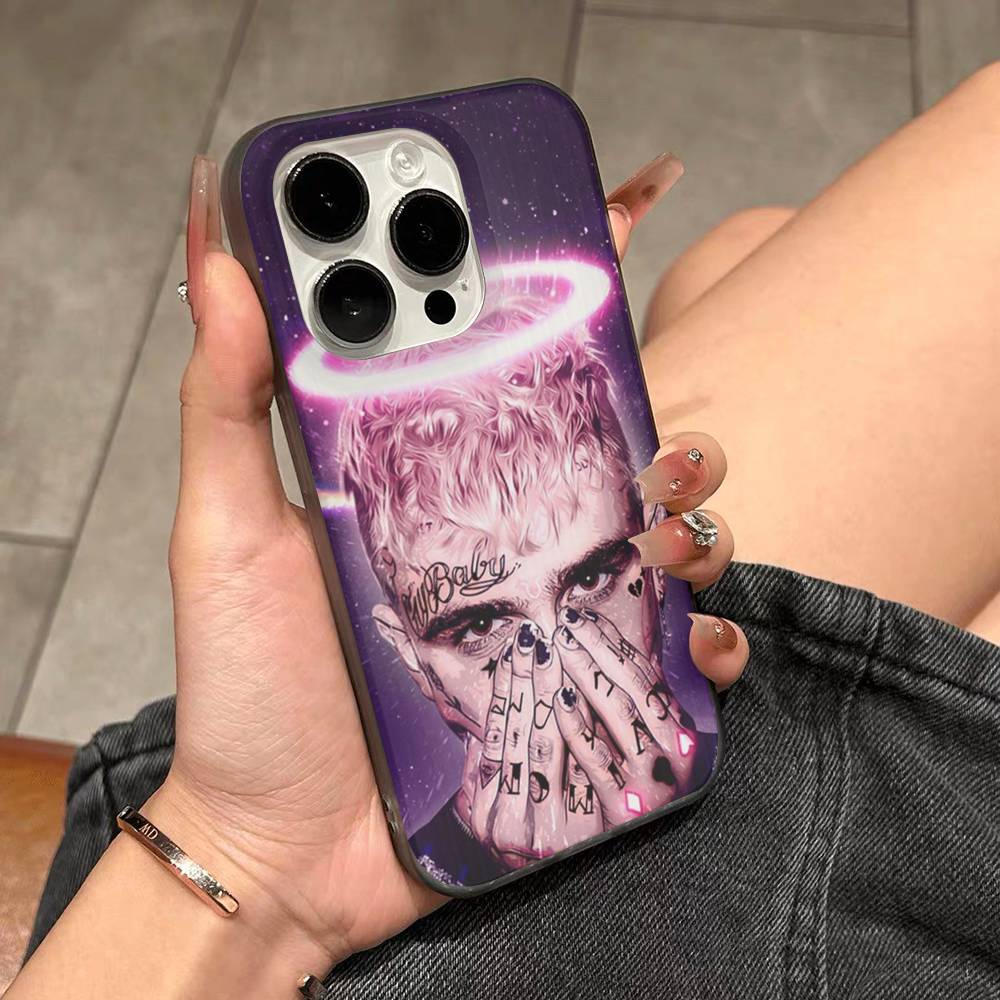 Emo Rapper Lil Peep For IPhone 17 16 15 11 12 13 14 Pro Max Plus Pro Corrugated Translucent Back Phone Cover
