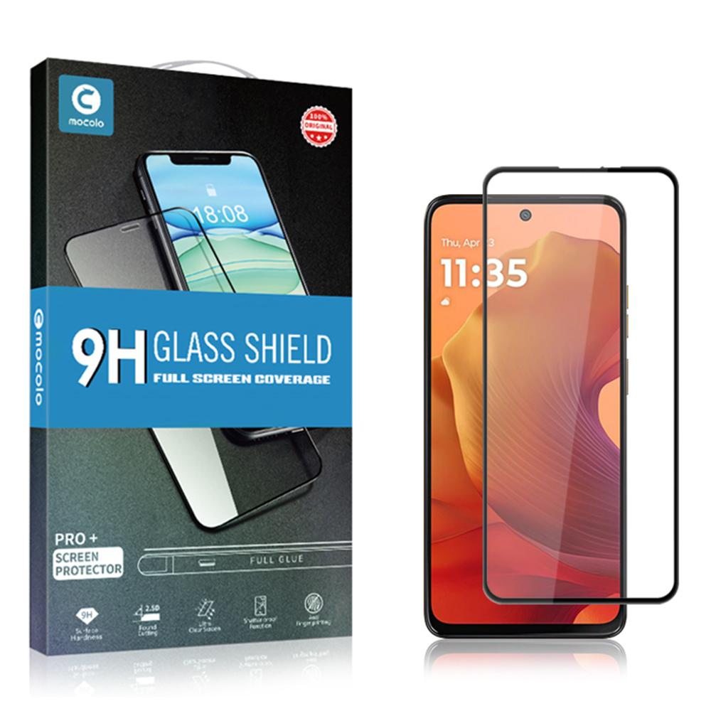 MOCOLO Pro Motorola Moto G15 4G/G15 Power 4G Ochranné sklo na displej Proti roztříštění Potisk hedvábím Tvrzené sklo