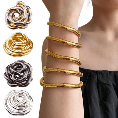 Unisex Individual Snake Chain Bendable Snake Necklace Luster Flexible Adjustable Design Hip