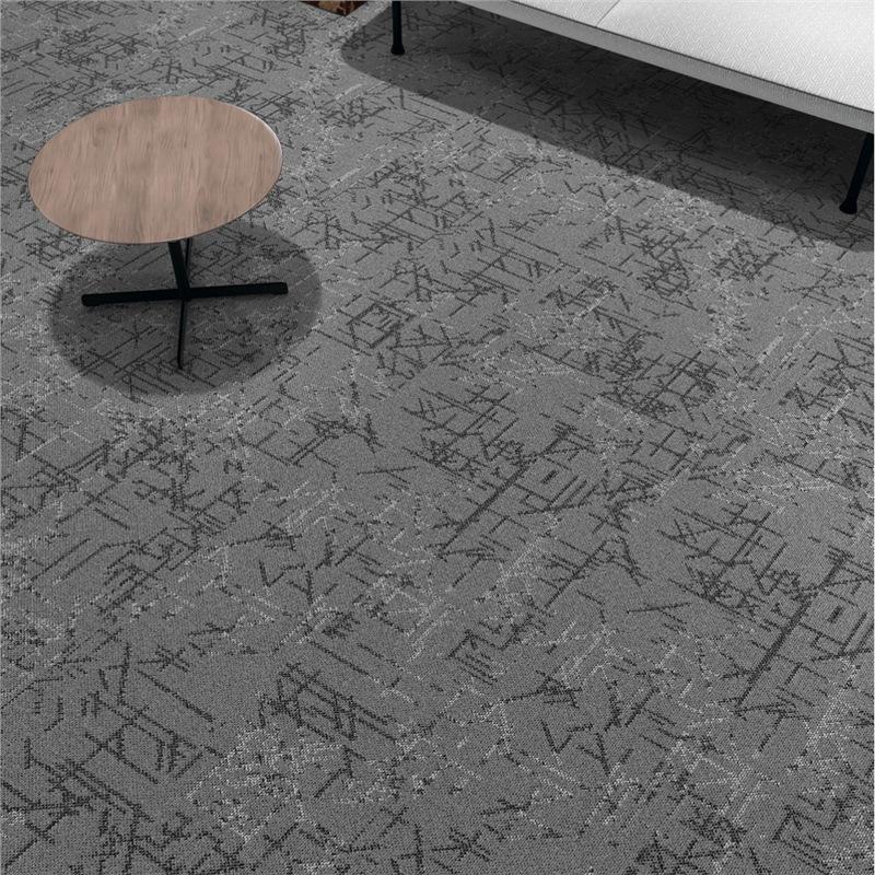 Thickened Commercial Office Carpet Tiles for Large Area Flooring