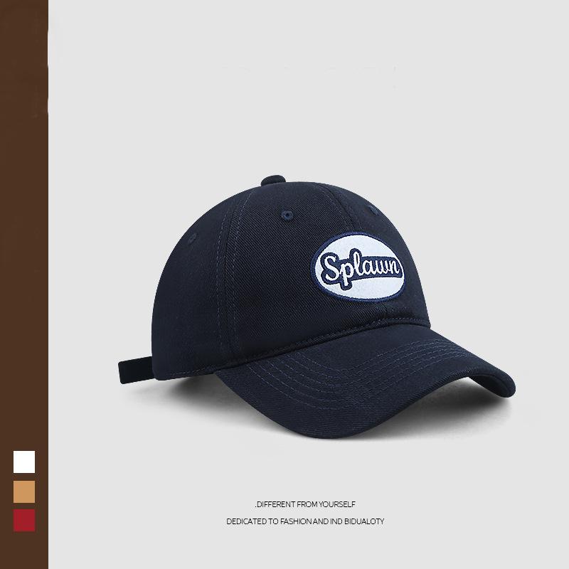 Hat women's spring summer new brown soft top baseball cap versatile couple face small cap tide