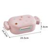 Lovely Bento Box Children Adult Lunch Box with 2 Compartments Leak-Proof Lunchbox Bento Box for Dining Out Work School