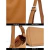 Women's Genuine Leather Tote Bag - Vintage Cow Neck Grain Top Layer Cowhide Underarm Shoulder Crossbody Bag,  Soft Leather Purse