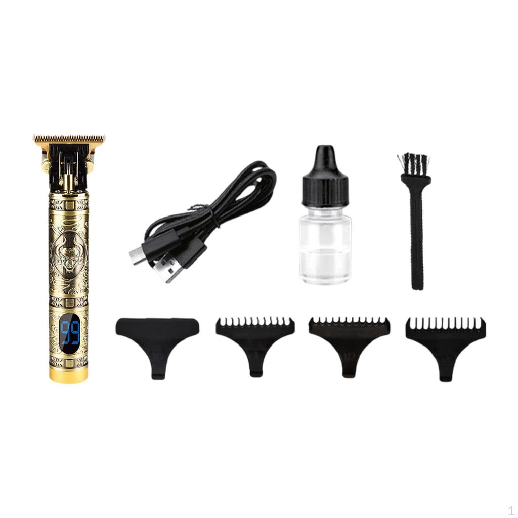 Electric Hair Trimmer with LCD Display, Grooming Kit for Men And Dads