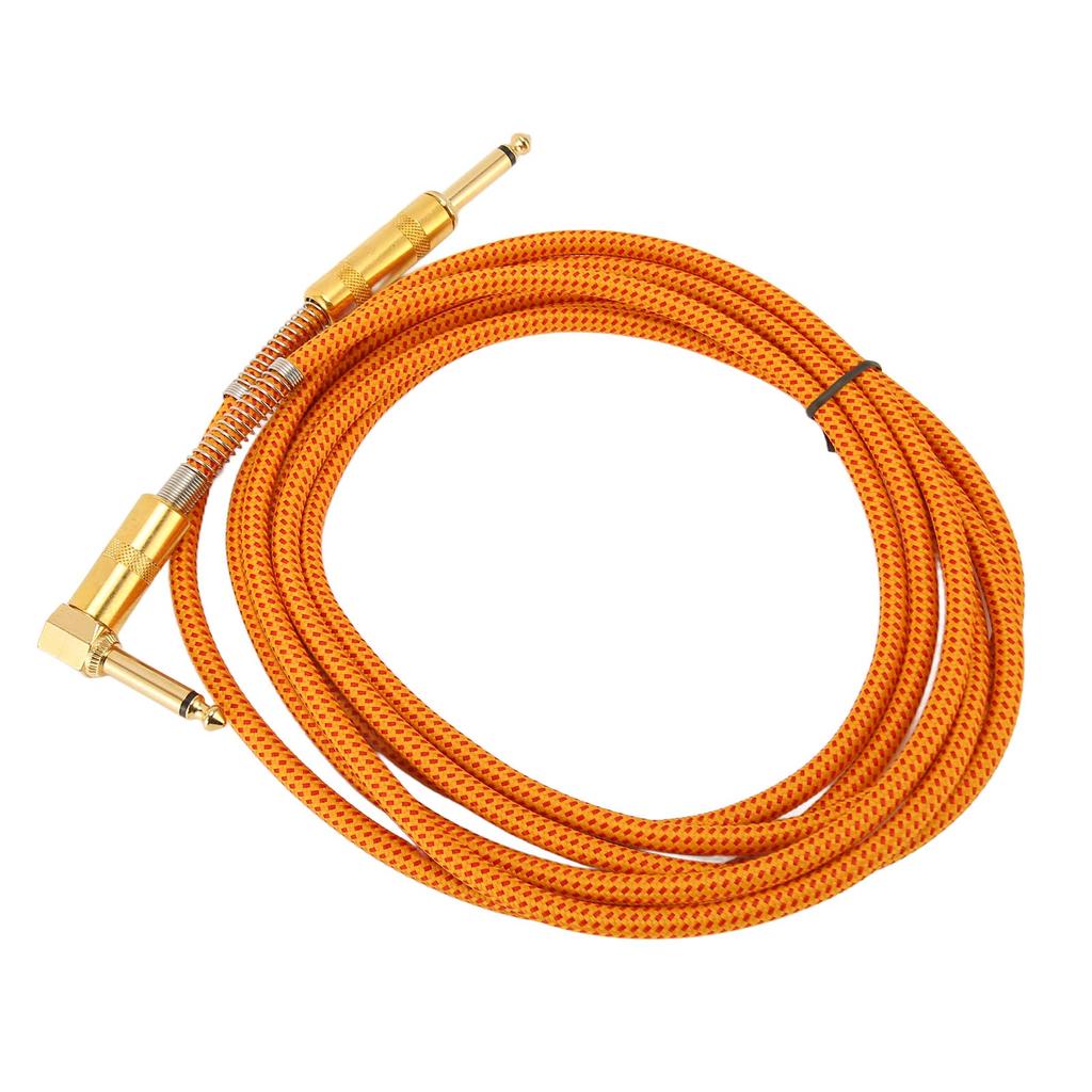 14 Inch Instrument Cable Straight 6.35mm Male Jack Stereo Sound Guitar Cable Bass AMP Cord for