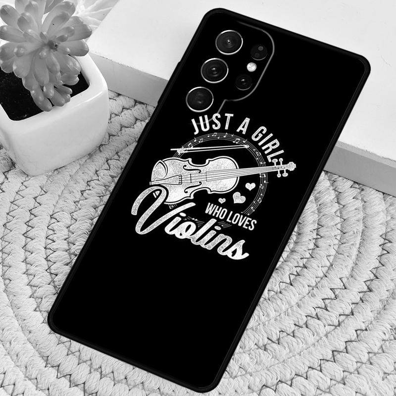 Cool Music Violin C Phone Case for Samsung Galaxy note 10 pro S26 Ultra S23 S24 FE S25 S21 S22 PLUS shockproof Cove