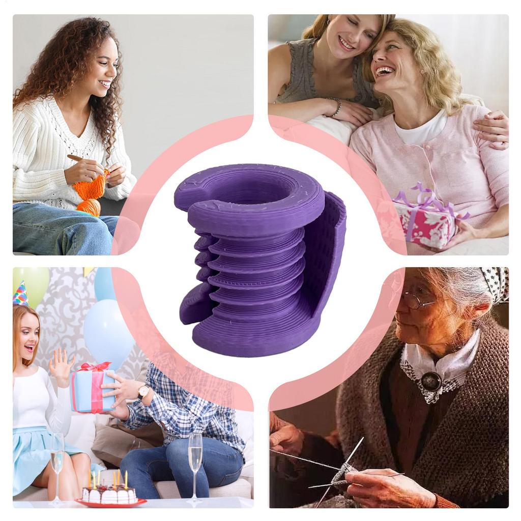 Yarn Guide Finger Holder Crafts Separated Thimble Tool Crochet Tension Ring For Women Men Hobbyists Artists Home Craft Room