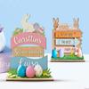 Easters Decorations for Home Decors Easters Bunnies Wood Table Centerpieces Signs Easters Freestanding Tabletop Ornament