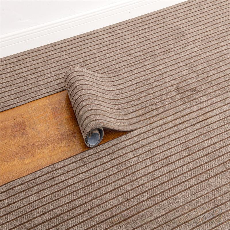 1 Piece of Washable Striped Classic Carpet Roll Reusable Pad DIY Self-adhesive Removable Floor Commercial 40 * 3cm