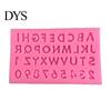Easy Clean Silicone Dessert Molds Alphabet Number Mold for Cake Decorating, Mini Letters 0-9 Fondant Baking Tool, Flexible Non-stick Resin Craft