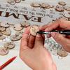 DIY Wooden Family Birthday Board Wall Hanging Calendar with 100 Wooden Tags Best Gift Ideas for Organizing Celebrations