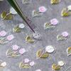 5D Relief Nail Stickers Tulip Fine Rabbit Decals Flowers Nail Art Charm Cute Cartoon Sliders Bronzing Diy Manicure Decoration