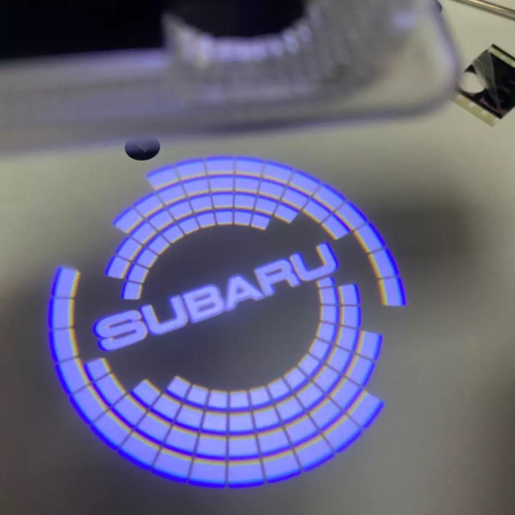 2PCS HD Car Led Door Welcome Light Projector Lamp For Subaru Outback Legacy Impreza Tribeca Forester XV nbb0