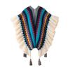 Manufacturer's New Ethnic Style Ruffled Knit Shawl: Xinjiang Stripe, Sichuan-West Travel, Thick and Warm