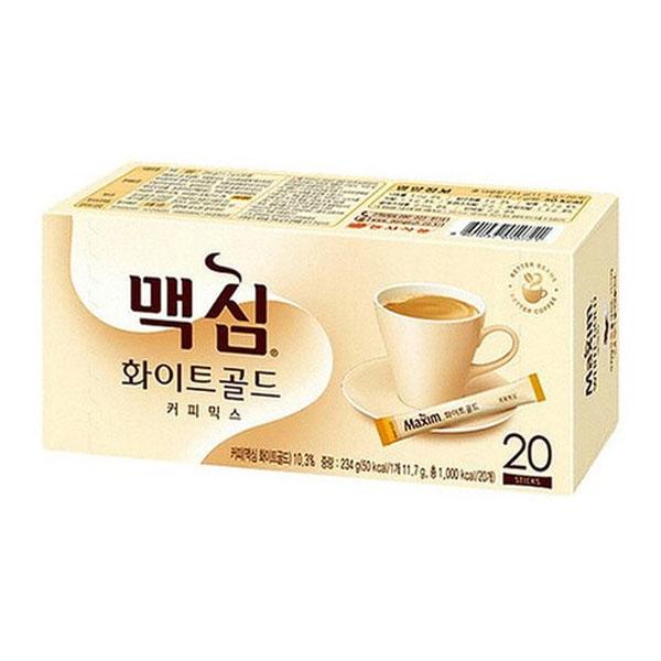 Maxim White Gold Korean Instant Coffee Mix Mild Smooth Coffee Sticks 20 Sticks 234g 20 sticks