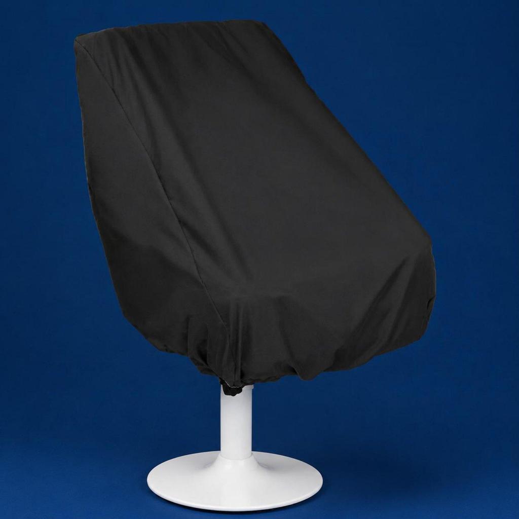Waterproof Boat Seat Cover Black Helm Quick Removal for Yacht