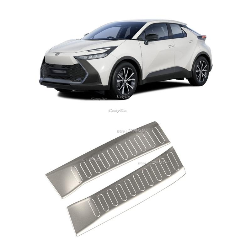 Voor Toyota CHR C-HR 2024 2025 Roestvrij Staal Binnenste Achterbumper Beschermer Deurplint Kofferbak Instaplijst Trim Auto Accessoires