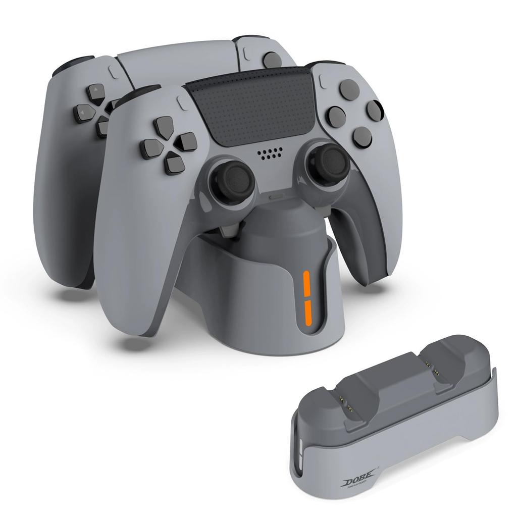 PhyiFlbey PS5 Controller Charging Fast Charges Two Controllers Prevents Easy Convenient LED Charging Compatible with PS5 and Portable PS5 Peripherals