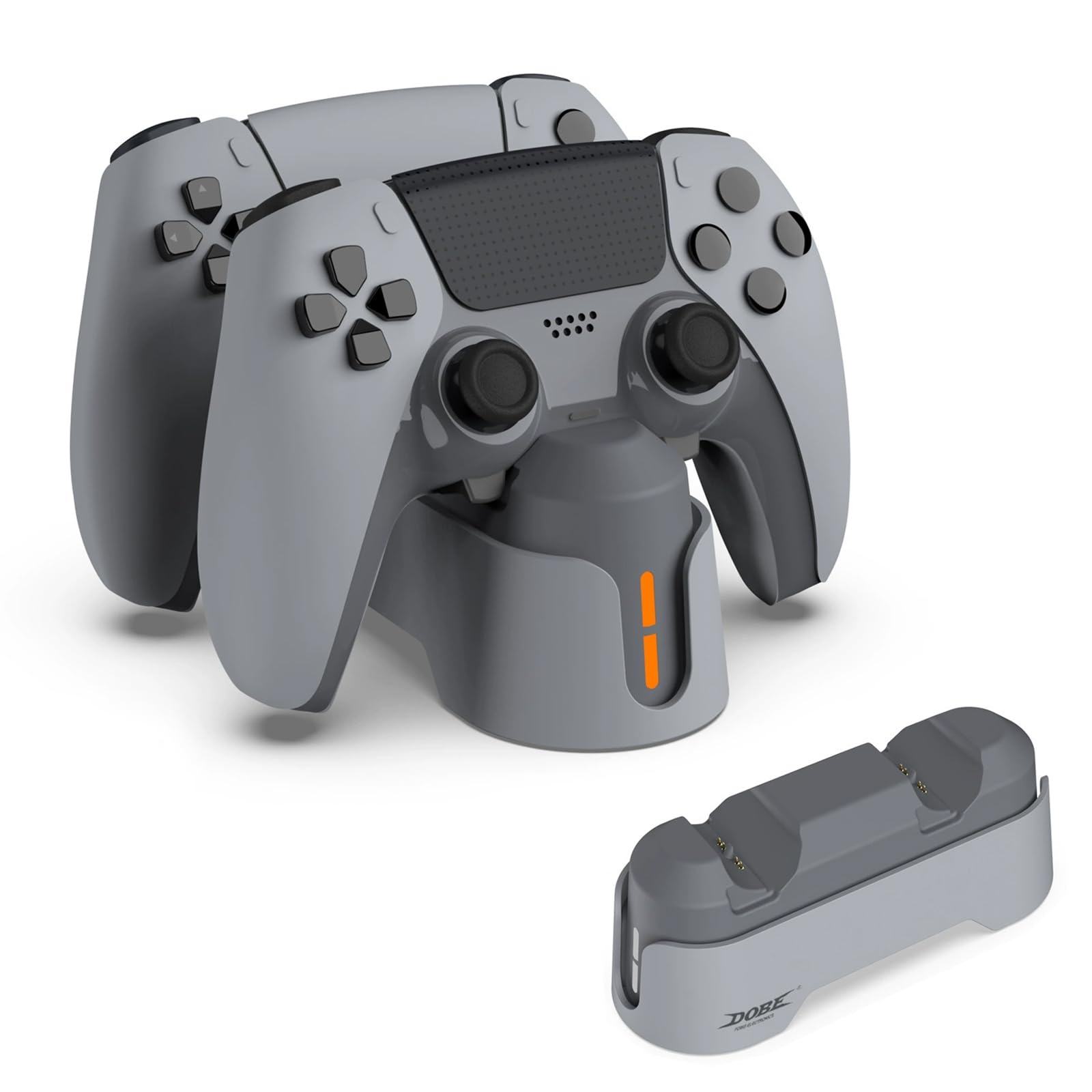 

PhyiFlbey PS5 Controller Charging Stand PS5 Charging Stand Rapid Charging Can Charge 2 Devices Simultaneously Prevents Overcharging Easy Installation