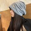 American Black Pile Cap Cold Cap Winter Warmth Ear Protection Knitted Yarn Cap
