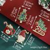 4 Pcs Drip Oil Santa Claus Christmas Tree Sled Car Brooches for Women Men New Year Christmas Office Party Jewelry Accessories