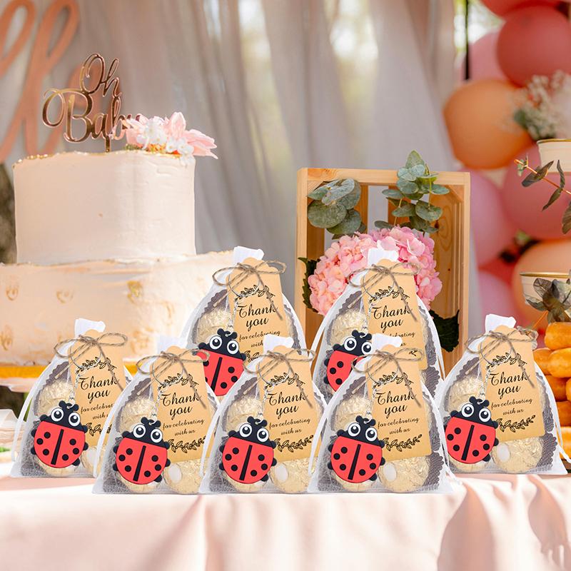 20 Seturi Mărturii de Petrecere Gărgăriță Includ 20 Brelocuri, 20 Etichete de Mulțumire și 20 Pungi de Dulciuri Pentru Iubitorul de Gărgărițe, Petrecerea Mea cu Tematică Gărgăriță