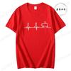 COFFEE ECG EKG Print T Shirt Men Women New Fashion T-shirt Funny Casual T-shirt Summer Fashion CAFFEINE MEME Aesthetic Tshirts