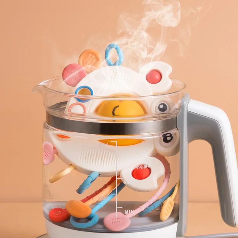 Montessori Pull String Sensory Toy Baby Silicone Activity Hobbies Development Educational Toys for Baby Learning Gift for Kid