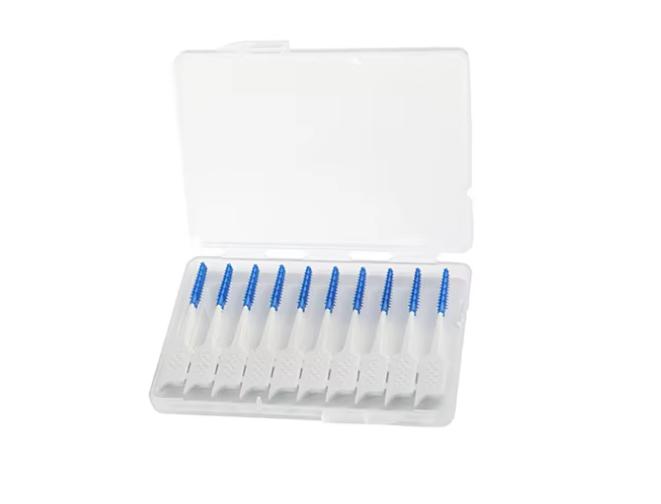 Portable Stock Supply 48*6mm Rubber Interdental Bristles Gum Massage Toothpicks Interdental Brushes белый