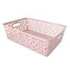 Lingerie Storage Box with Lid - Hollow Design Plastic Organizer for Bras and Underwear