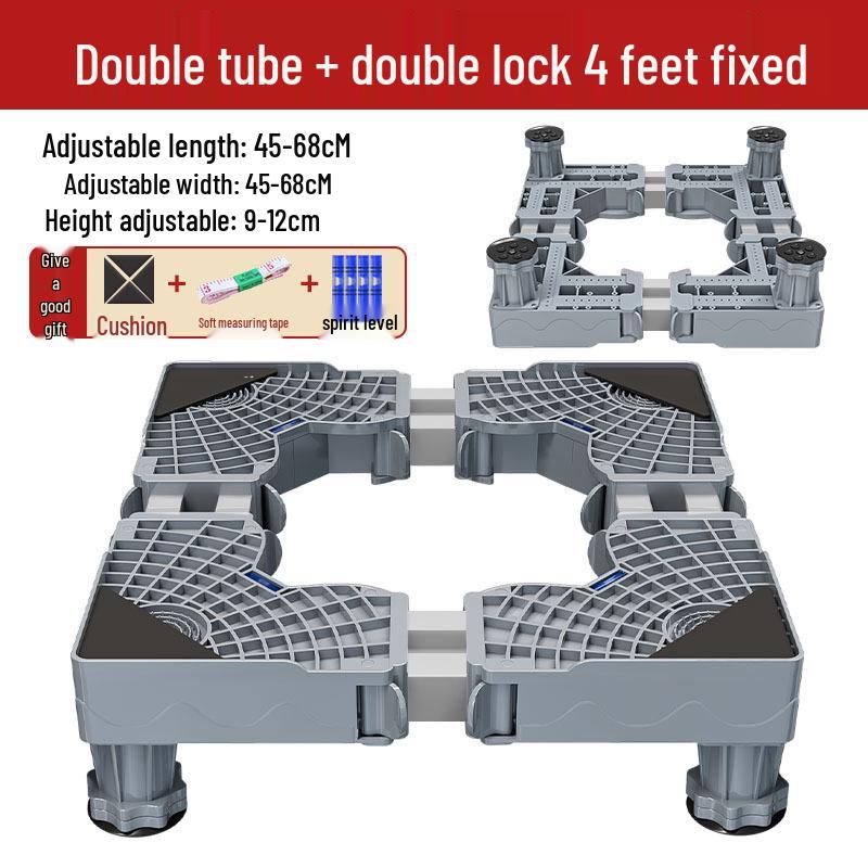 Adjustable Moisture-Proof Washing Machine Stand with Drum Impeller