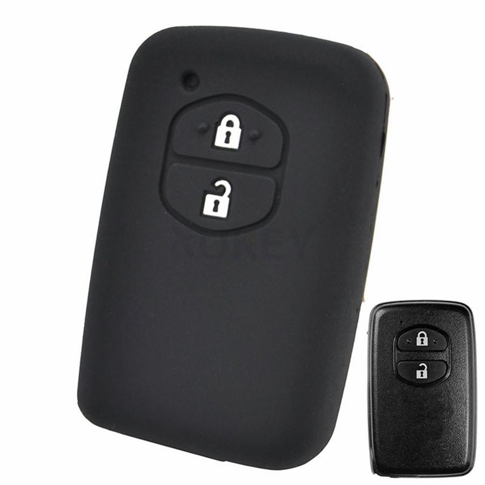

For Toyota Prius Highlander Yaris Landcruiser Prado Avalon 4-Runner RAV4 Estima Alphard Cover Remote Fob Silicone Car Key Case