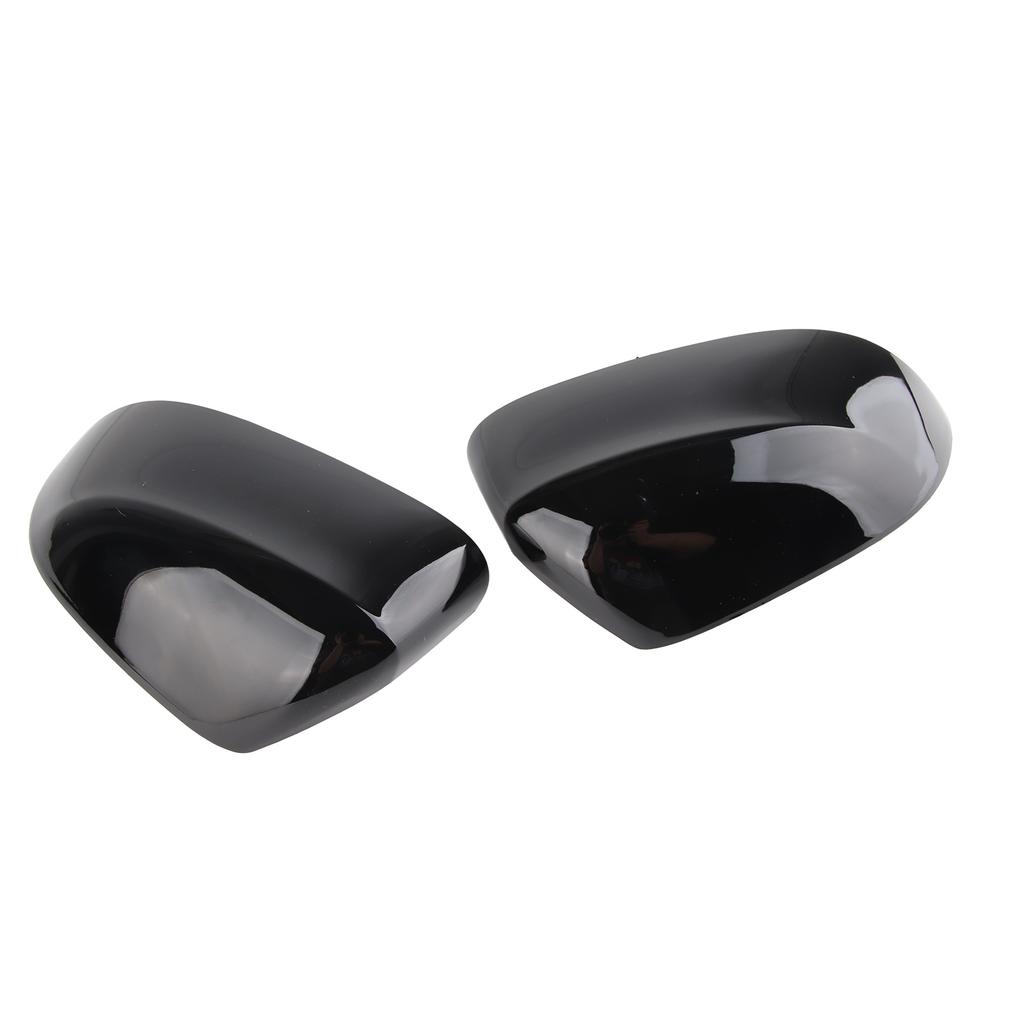 1 pereche capac oglindă retrovizoare laterală negru lucios, elegant, rezistent la culoare, ușor, capace oglindă ușă