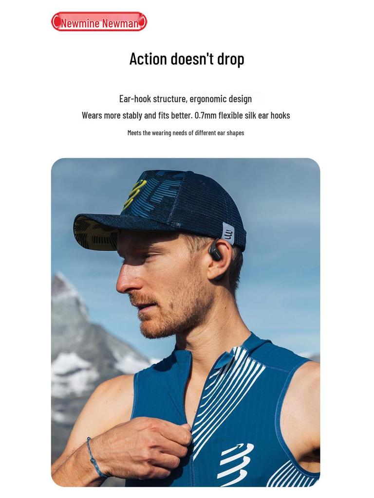 Newman S1 Pro Open-Ear Sport Noise-Cancelling Waterproof Bluetooth Earphones with Long Battery Life