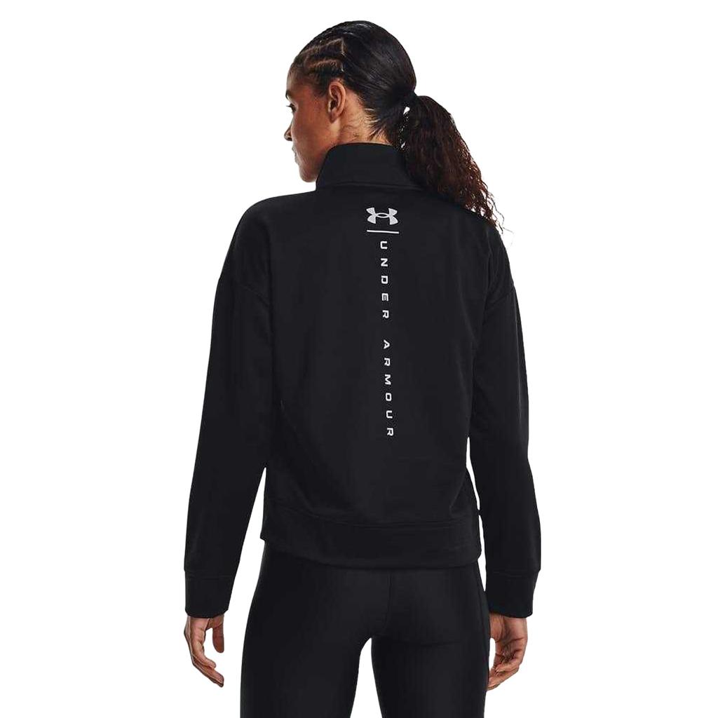 Under Armour Top reflectante de forro polar con cremallera de un cuarto para mujer/señora