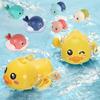 Baby Bath Toys Pool Beach Classic Chain Clockwork Water Toy Bathing Cute Duck Turtle Dolphin For Kids Water Playing Toys