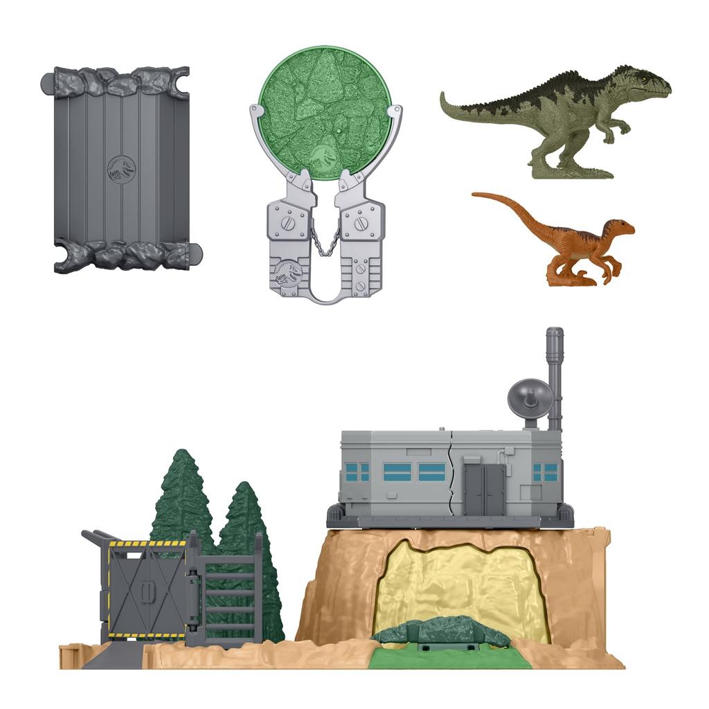 Mattel Jurassic World New Dominator Minifigure Playset: Rampage! Giganotosaurus [Ages 4 and Up] HFF12