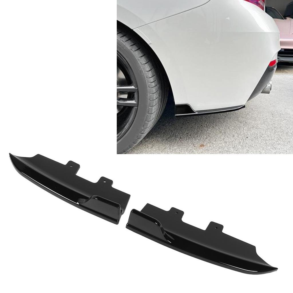 Rear Side Bumper Spoiler Lip Splitter Body Kits Canard Diffuser for 2 Series F22 F2 Sport 2015 to 2019