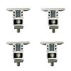 4Pcs Aluminum Solar Panel Clamps Medium Pressure Solar Rail End Clamps  Photovoltaic Support