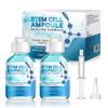 Ser cu Celule Stem pentru Față 2 Bucăți Ampoule Booster Ser pentru Microneedling, Îngrijire Anti-Îmbătrânire a Pielii pentru Riduri, Cicatrici, Hidratare și Piele Reîntinerită