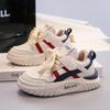 Children's back-to-school college-style girls' sneakers2026Autumn Boys' Casual Shoes for Young Children, Leather Running Shoes