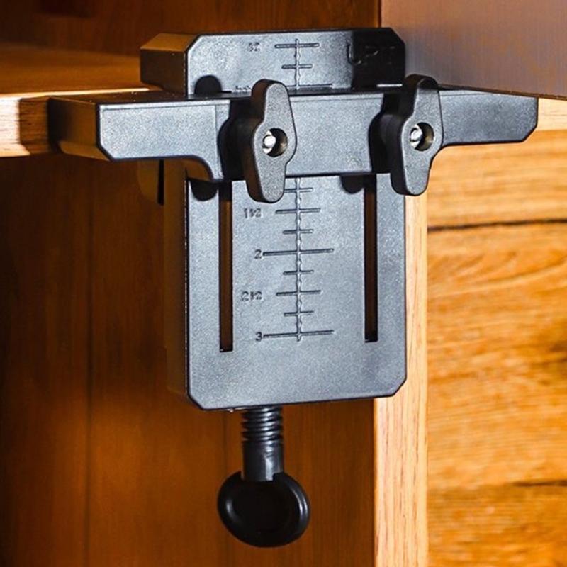 Cabinet Door Installation Mounting Jigs Aid Tool, Adjustable Punch Locators Drill Templates for Precisions Alignment