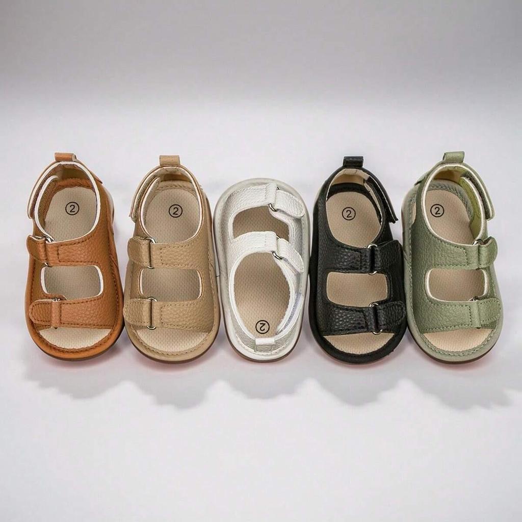 2025 Summer Casual Soft Sole PU Sandals with Velcro for Baby Boys & Girls - Breathable Toddler Shoes