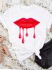 Maycaur New Nail Polishl Women's Fashion Tops 90s Girls Streetwear Casual Short Sleeve T-shirts Women's T-shirts Female Tops Tee
