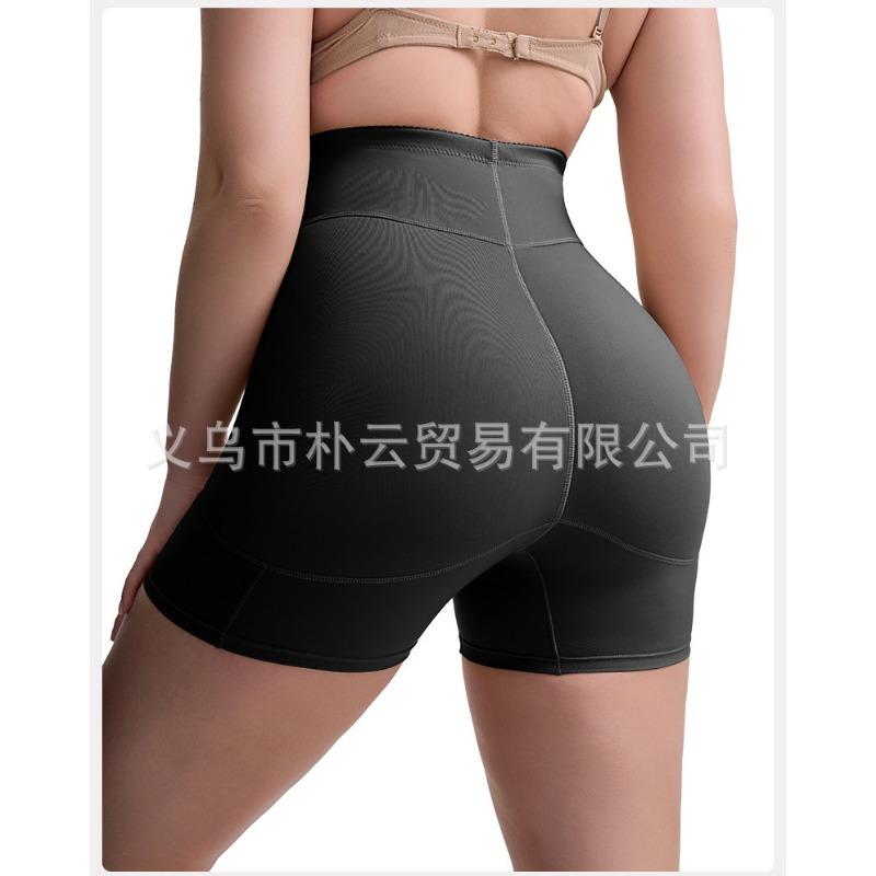 Plus Size Women High Waist Tummy Control Hip Lift Shapewear Pants With Butt Pad