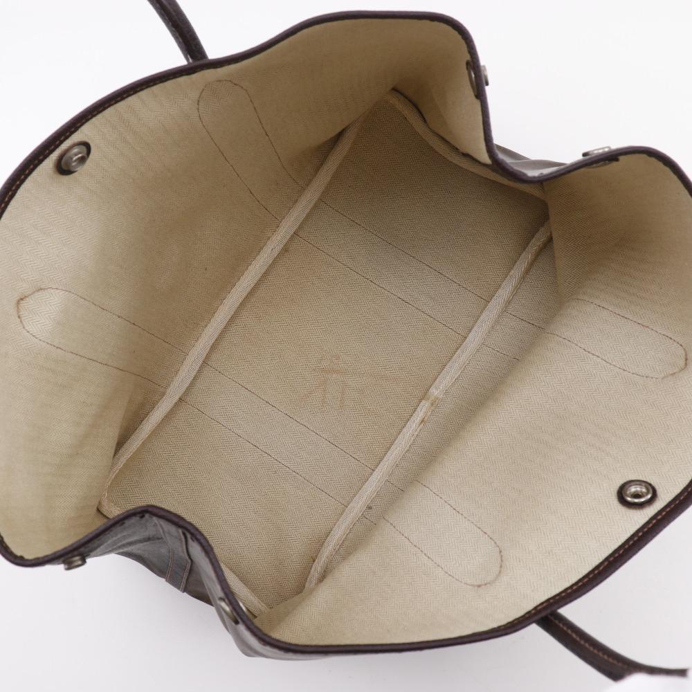 Hermes Garden Party PM Tote Bag Brown Amazonia Women Used