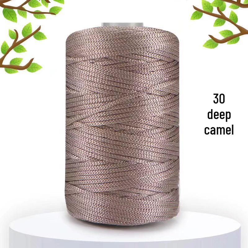 125g Ice Silk Linen Yarn for Knitting: Medium-Thick, Light, and Glossy for Hats, Bags, Cushions, and Crochet Projects.