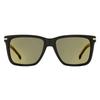 BoSS Men S Rectangular SunglaSSeS B1598 S 2m2jo Black Gold 55mm 2m2jo